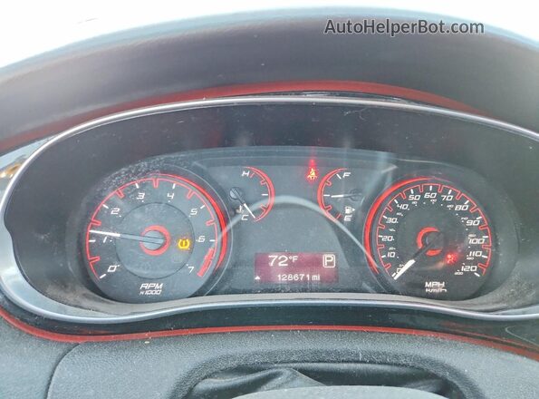 1C3CDFBA2GD623315 2016 DODGE DART Gray Вид щитка приладів