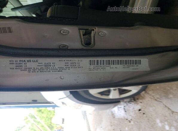 1C3CDFBAXGD720472 2016 DODGE DART Silver Engine compartment view