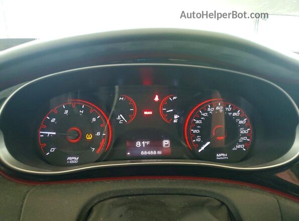 1C3CDFBAXGD720472 2016 DODGE DART Silver Instrument cluster view