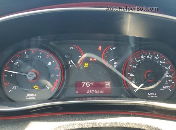 1C3CDFBB0GD762447 2016 DODGE DART Gray ხელსაწყოთა პანელის ხედი