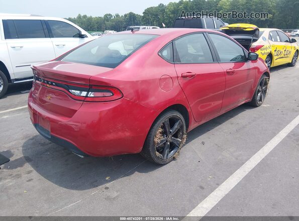 1C3CDFBB2GD644450 2016 DODGE DART Red Rear right