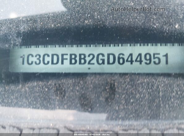 1C3CDFBB2GD644951 2016 DODGE DART Черный Вид подкапотного пространства