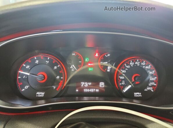 1C3CDFBB3GD519604 2016 DODGE DART White Instrument cluster view