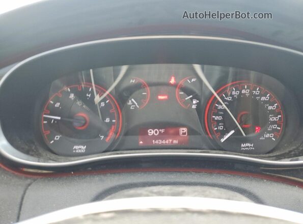 1C3CDFBB3GD635434 2016 DODGE DART White Instrument cluster view