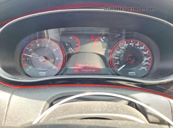 1C3CDFBB4GD518087 2016 DODGE DART Blue Vista del cuadro de instrumentos