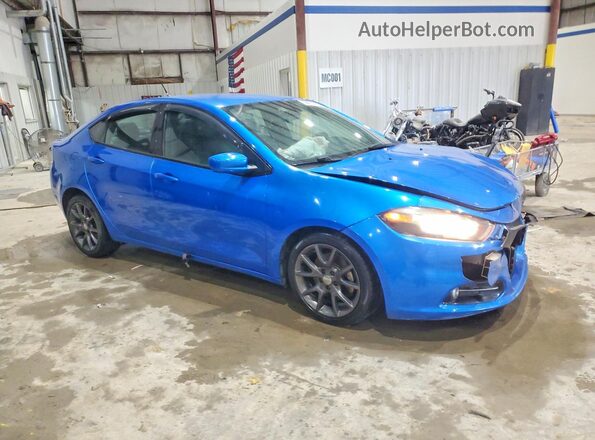 1C3CDFBB4GD531633 2016 DODGE DART Blue Front right