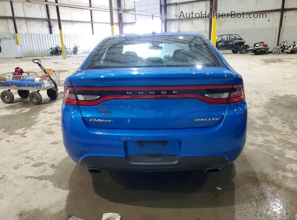1C3CDFBB4GD531633 2016 DODGE DART Blue Rear view