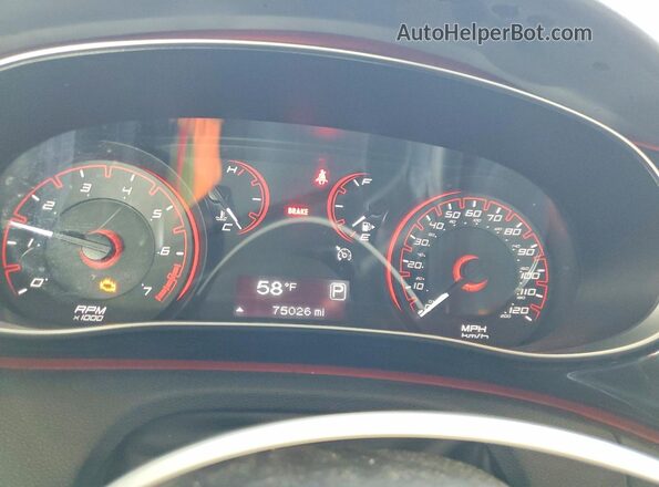 1C3CDFBB4GD577771 2016 DODGE DART Black Instrument cluster view