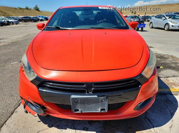 1C3CDFBB5GD729086 2016 DODGE DART Orange Вид спереду