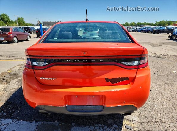 1C3CDFBB5GD729086 2016 DODGE DART Orange Вид ззаду