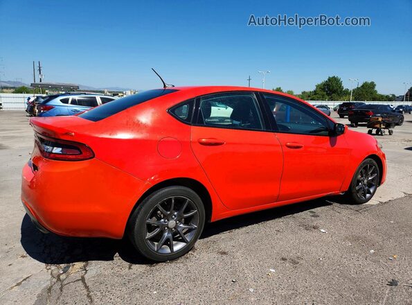 1C3CDFBB5GD729086 2016 DODGE DART Orange Задня права чверть