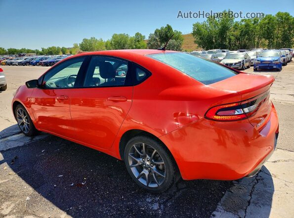 1C3CDFBB5GD729086 2016 DODGE DART Orange Задня ліва чверть
