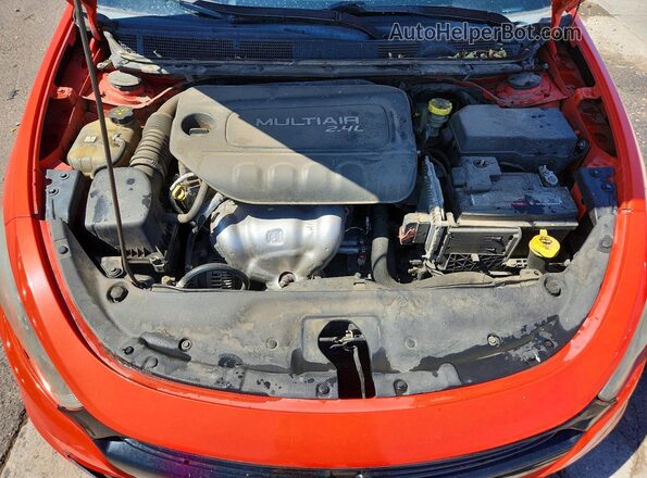 1C3CDFBB5GD729086 2016 DODGE DART Orange Вид задньої частини салону