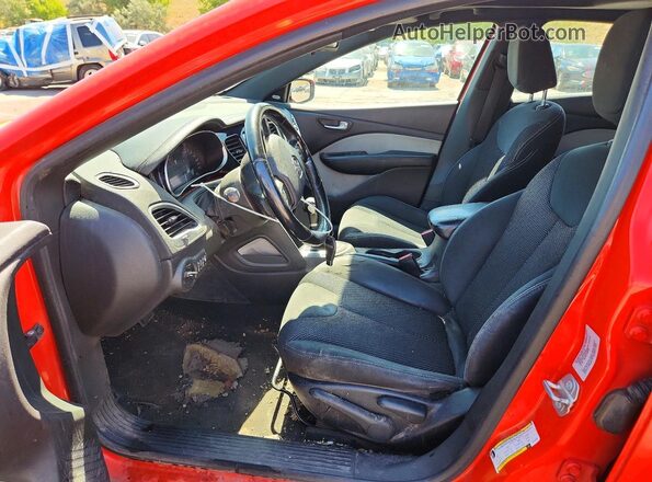 1C3CDFBB5GD729086 2016 DODGE DART Orange Вид салону спереду