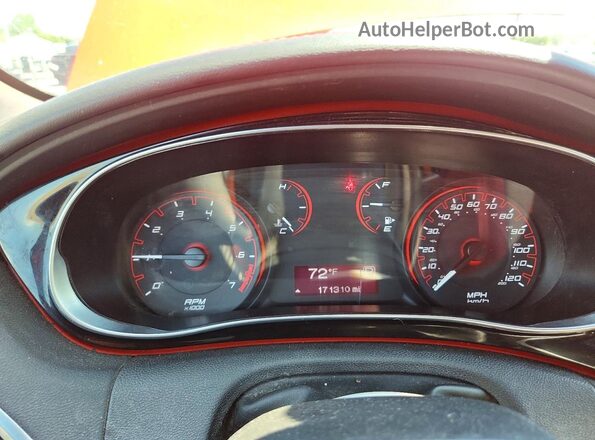 1C3CDFBB5GD729086 2016 DODGE DART Orange Вид щитка приладів
