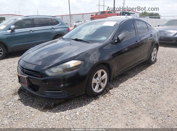 1C3CDFBB7GD517239 2016 DODGE DART Black Առջևի ձախ երեք քառորդ տեսարան