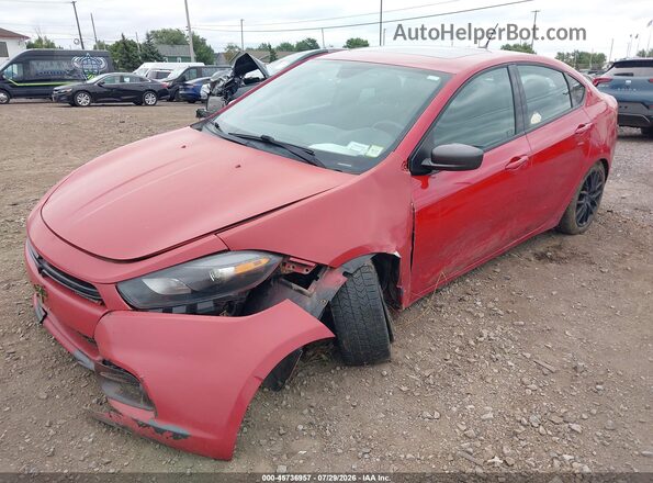 1C3CDFBB7GD530394 2016 DODGE DART Red Առջևի ձախ երեք քառորդ տեսարան