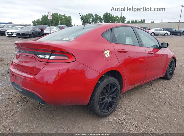 1C3CDFBB7GD530394 2016 DODGE DART Red Հետևի աջ