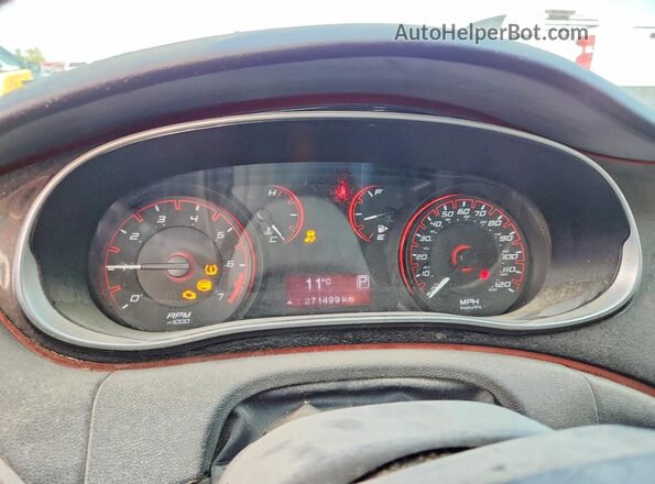 1C3CDFBB7GD538432 2016 DODGE DART White Instrument cluster view