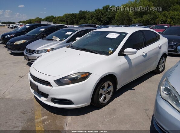 1C3CDFBB7GD766611 2016 DODGE DART White Առջևի ձախ երեք քառորդ տեսարան