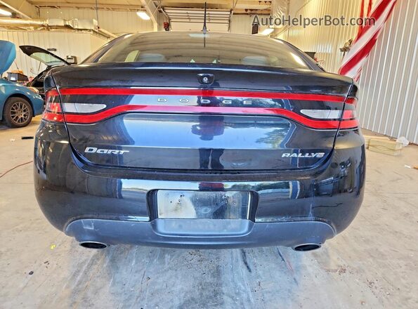 1C3CDFBB8GD539671 2016 DODGE DART Black Вид ззаду