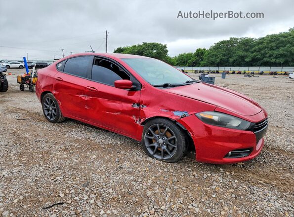 1C3CDFBB9GD529943 2016 DODGE DART Red Przód prawy