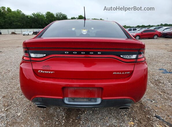 1C3CDFBB9GD529943 2016 DODGE DART Red Widok z tyłu
