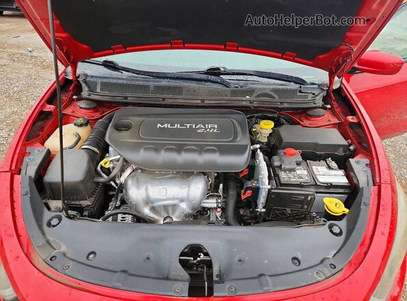 1C3CDFBB9GD529943 2016 DODGE DART Red Widok wnętrza z tyłu
