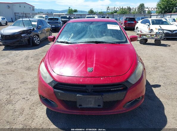 1C3CDFBB9GD530073 2016 DODGE DART Red უკანა სალონის ხედი