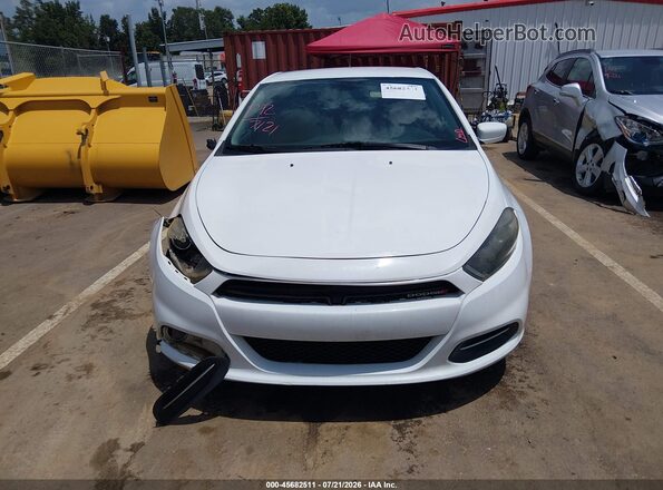 1C3CDFBB9GD563929 2016 DODGE DART White Widok zestawu wskaźników