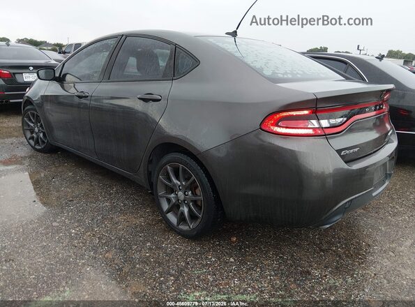 1C3CDFBB9GD749969 2016 DODGE DART Gray Задня ліва чверть