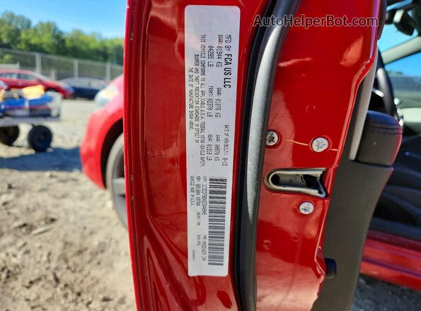 1C3CDFBBXGD540949 2016 DODGE DART Red ძრავის განყოფილების ხედი