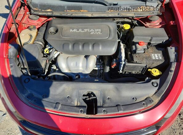 1C3CDFBBXGD540949 2016 DODGE DART Red უკანა სალონის ხედი