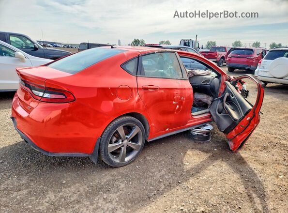 1C3CDFEB2GD643763 2016 DODGE DART Orange უკანა მარჯვენა