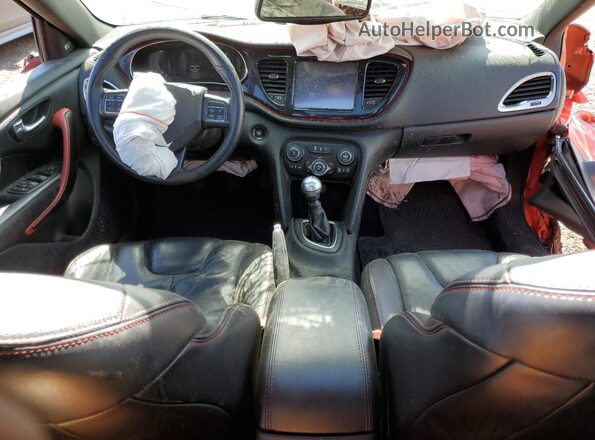 1C3CDFEB2GD643763 2016 DODGE DART Orange წინა პანელის ხედი