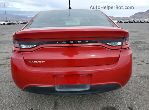 1C3CDFFA0GD791142 2016 DODGE DART Красный Вид сзади