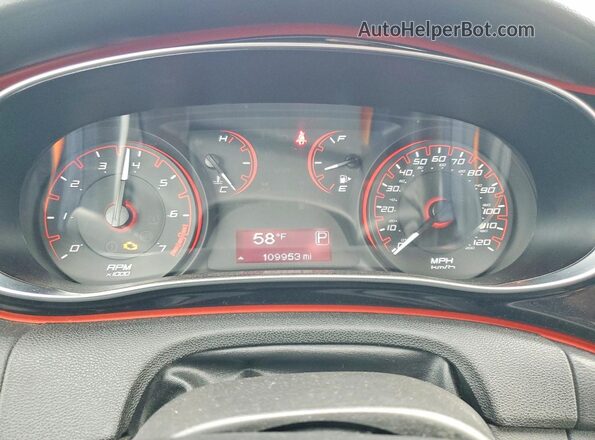 1C3CDFFA0GD791142 2016 DODGE DART Красный Вид щитка приборов