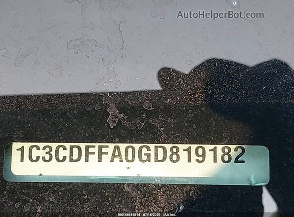 1C3CDFFA0GD819182 2016 DODGE DART Blue Widok komory silnika