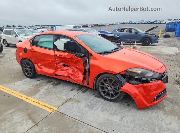 1C3CDFFA3GD822531 2016 DODGE DART Orange Przód prawy