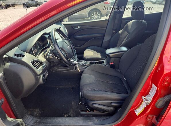 1C3CDFFA4GD791693 2016 DODGE DART Red Front interior view