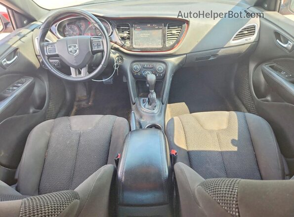 1C3CDFFA4GD791693 2016 DODGE DART Red Dashboard view