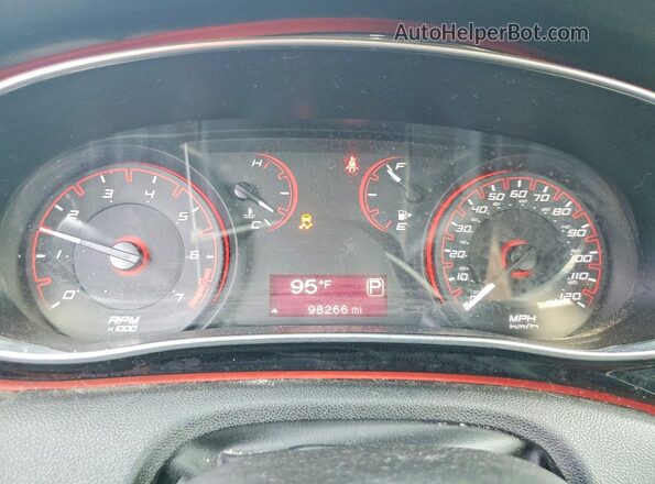 1C3CDFFA4GD821050 2016 DODGE DART Black Vista del cuadro de instrumentos