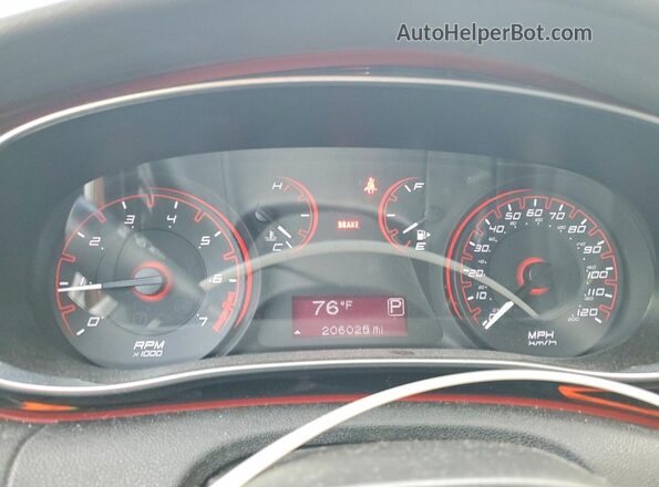 1C3CDFFA7GD820846 2016 DODGE DART White Instrument cluster view