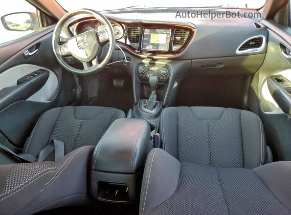 1C3CDFFA9GD822548 2016 DODGE DART Orange Dashboard view