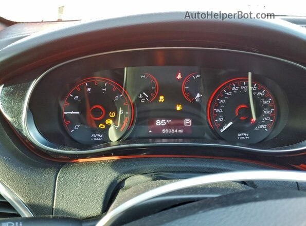 1C3CDFFA9GD822548 2016 DODGE DART Orange Instrument cluster view