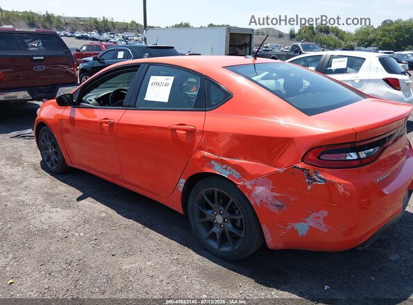 1C3CDFGB4GD801887 2016 DODGE DART Orange Rear left