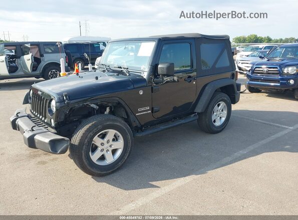 1C4AJWAG0HL597709 2017 JEEP WRANGLER Black Առջևի ձախ երեք քառորդ տեսարան