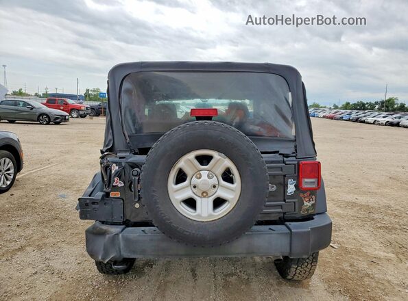 1C4AJWAG3GL204316 2016 JEEP WRANGLER Black Widok z tyłu