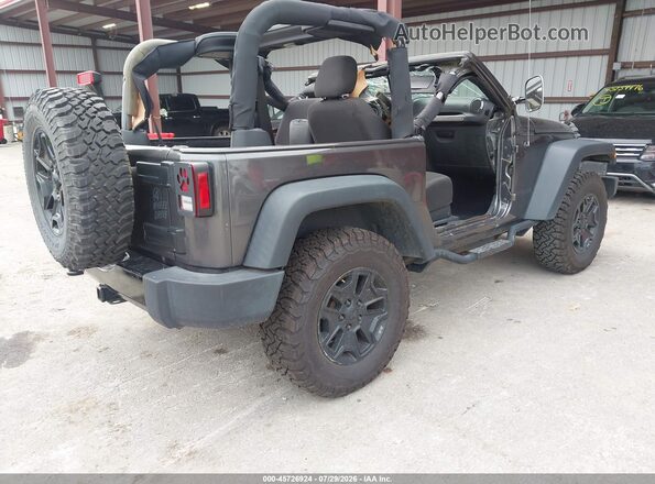 1C4AJWAG3GL308644 2016 JEEP WRANGLER Gray Tył prawy