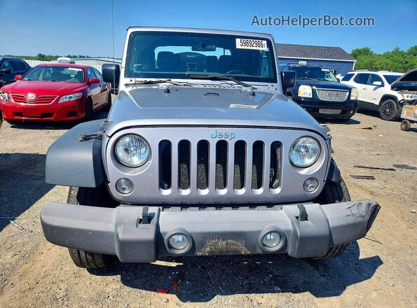 1C4AJWAG6GL158447 2016 JEEP WRANGLER Серебряный Вид спереди